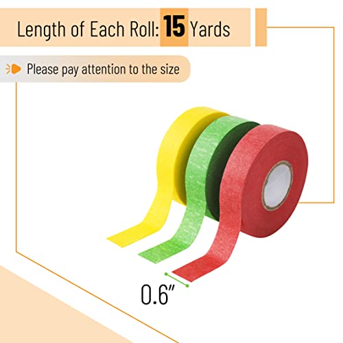 Mr. Pen- Colored Masking Tape, Colored Painters Tape for Arts and Crafts, 6 Pack, Drafting Tape, Craft Tape, Labeling Tape, Paper Tape, Masking Tape, Colored Tape, Colorful Tape, Artist Tape, Art Tape - Image 8