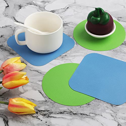 LUTER 4pcs Jar Opener Gripper Pads, Rubber Jar Grippers Multi-function Jar Opener for Seniors with Arthritis Weak Hands Kitchen Coasters(Light Blue, Green) - Image 6